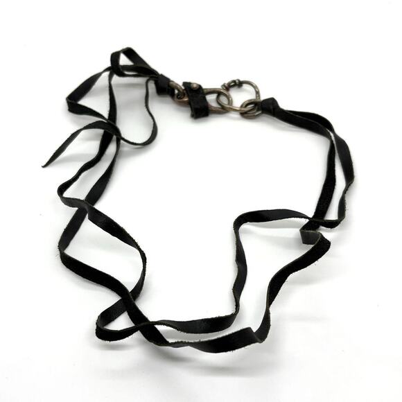 Tobias Wistisen Leather Hook Bracelet